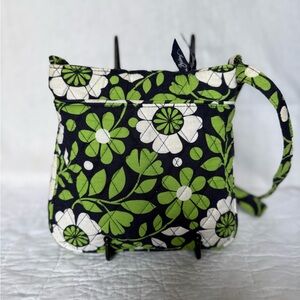 Vera Bradley Lucky You “Retired” Clover Green White Shoulder/Crossbody Purse Bag